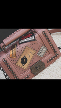 Load image into Gallery viewer, Patch Me Up Studded Chain Purse
